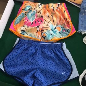 Two pair of Nike shorts